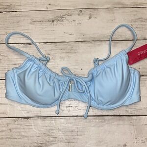 Xhilaration Bikini Top Womens Small Light Blue String Tie NEW Target Strappy S
